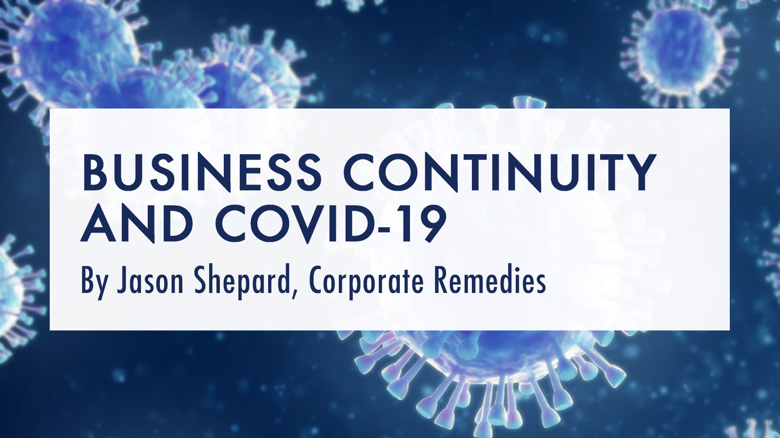 Business Continuity And COVID-19